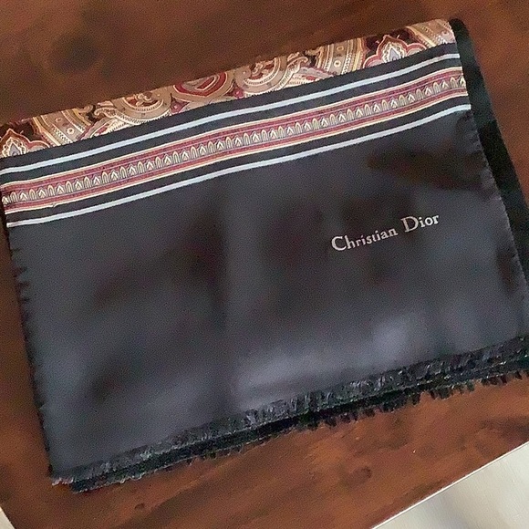 Vintage Monsieur Christian Dior Silk Scarf - Picture 7 of 7